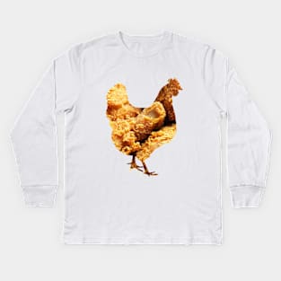 Fried chicken chicken Kids Long Sleeve T-Shirt